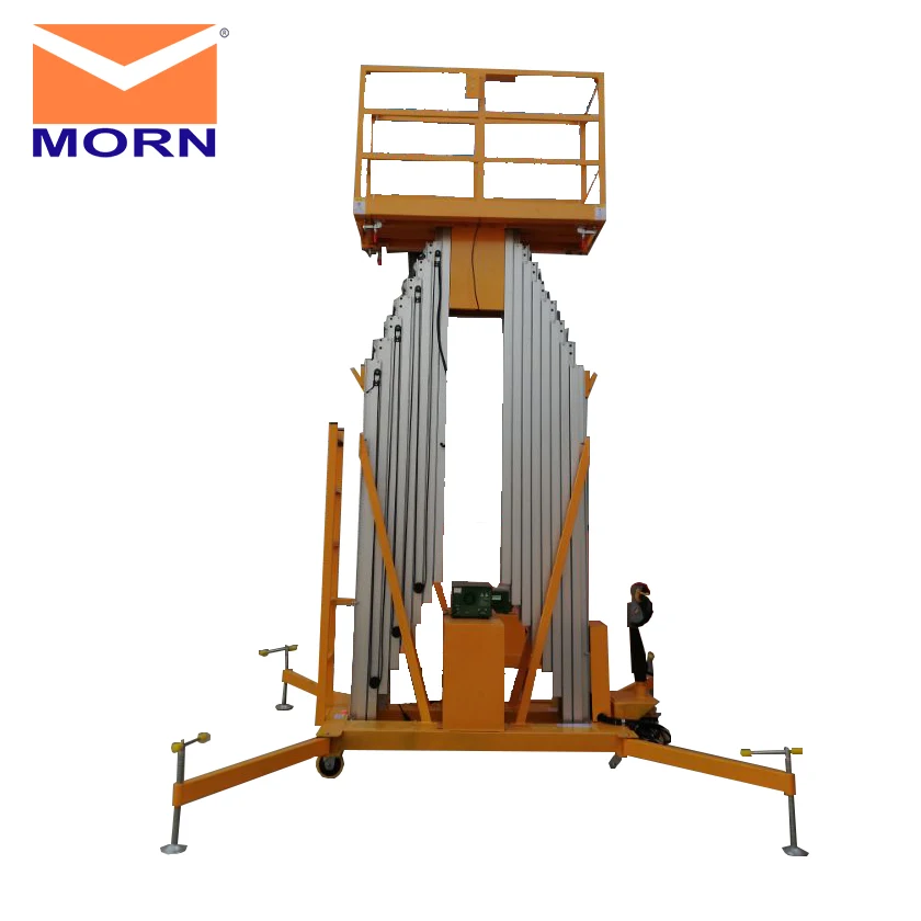 ATM0.2-4 держатель из алюминиевого сплава с лифтом двойной мачты мобильный прицепы