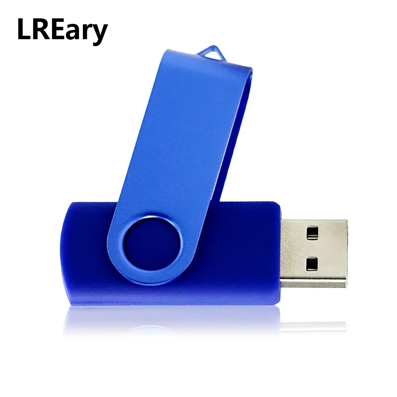 Высококачественный USB флеш накопитель простой металлический вращающийся U диск 4