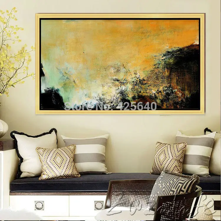 Современный абстрактный баннер холст Художественная масляная живопись
