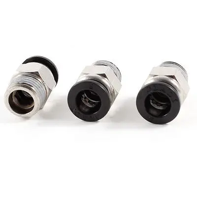 3 Pcs 1/4&quot PT Male Thread 8mm Push In Joint Pneumatic Connector Quick Fitting | Обустройство дома