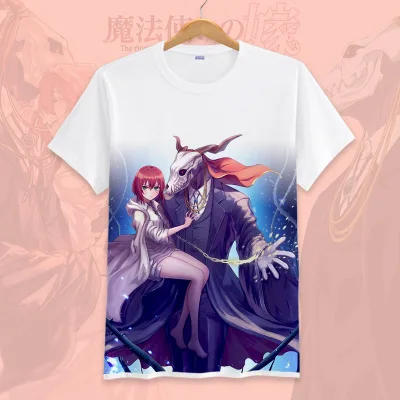 8 Футболка с аниме «Mahoutsukai no Yome The Ancient magus», футболка для невесты, парная футболка с короткими рукавами и рисунком, футболки, camiseta - Цвет: 8