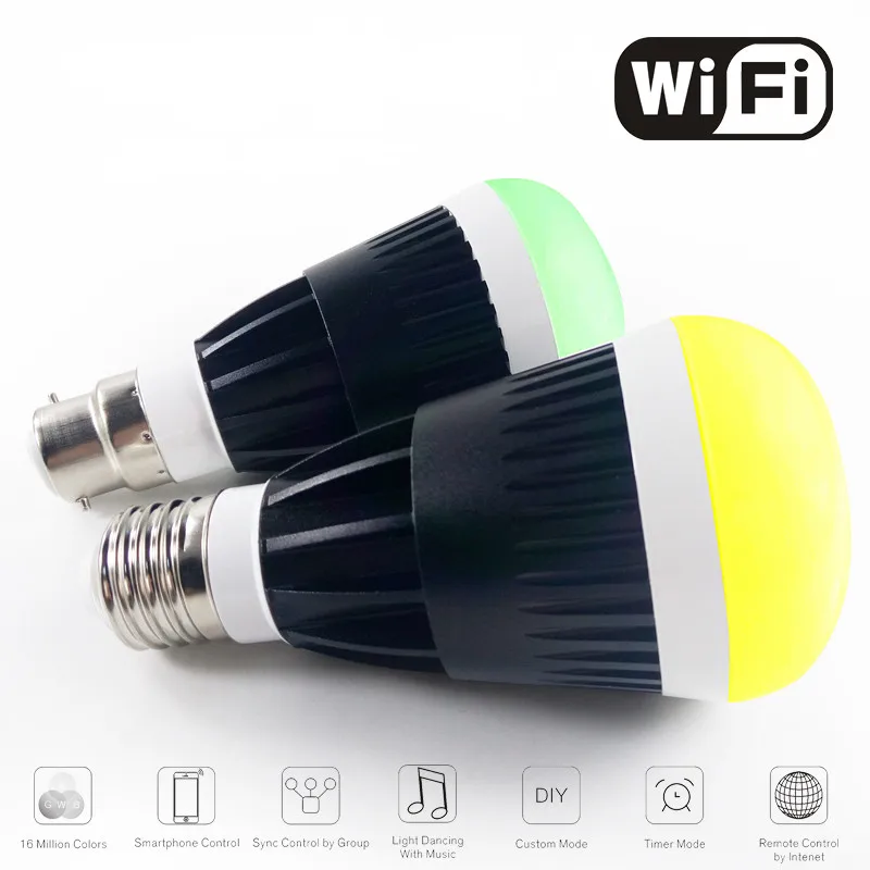 Светодиодная смарт-лампа 10 Вт RGB E27 для IOS и Android | Лампы освещение
