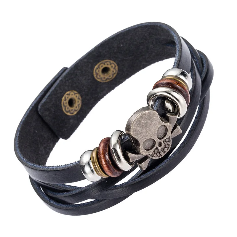 2016 New Stainless Steel Multilayer Leather Risers Bracelet for Women&ampMen Friendship Bracelets High Quality christmas gifts | Украшения