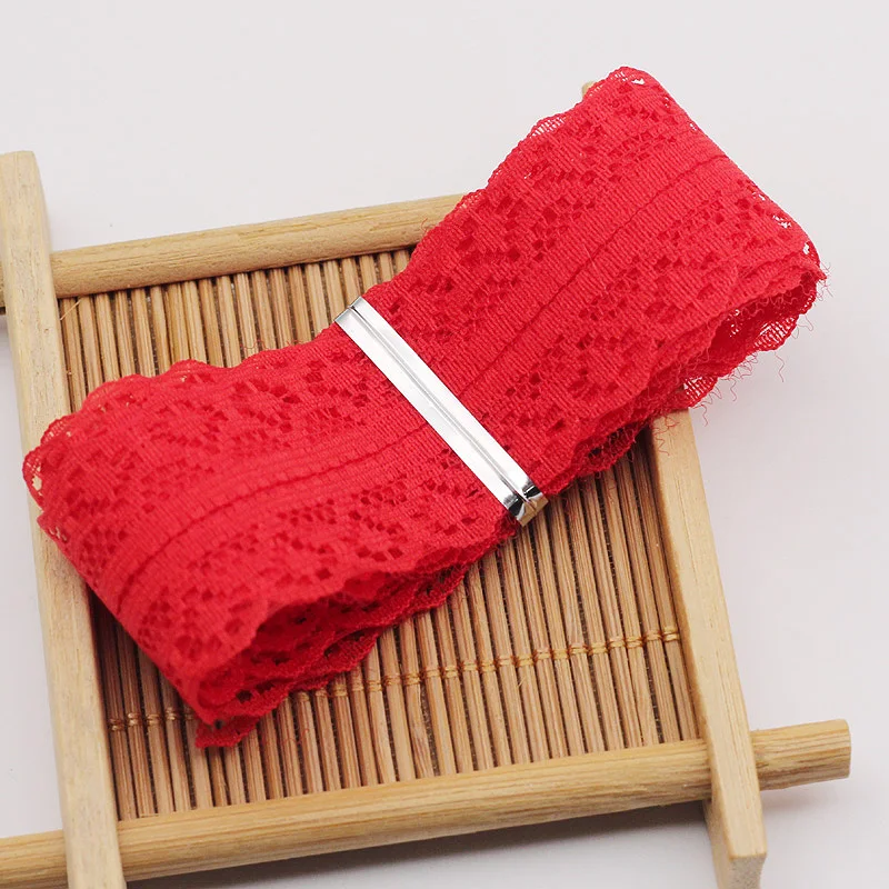 Высокое качество(1 м/лот) 2,5 см " Diy ручной работы Одежда Аксессуары handma бант материалы, Свадебный Праздничный подарок на Рождество обертывание - Цвет: red