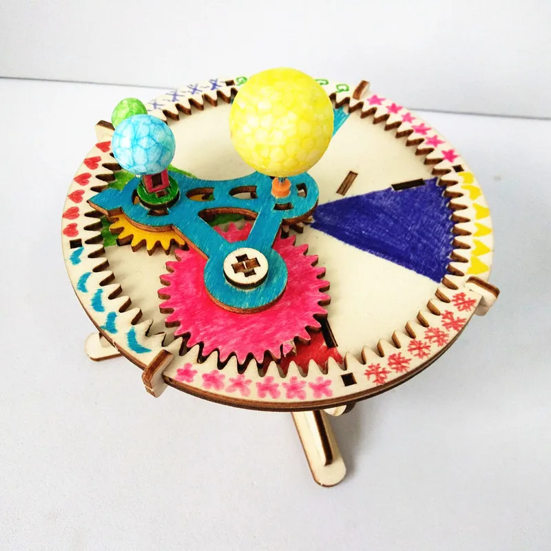 Happxuan DIY набор юного ученого детская Солнечный Системы модель Пособия по