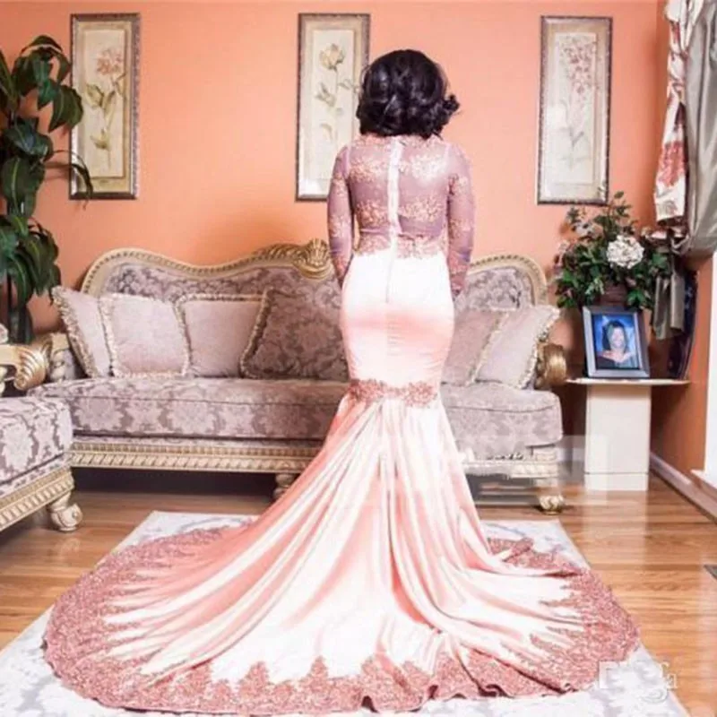 2019 великолепные розовые кружевные платья для выпускного вечера с вырезом