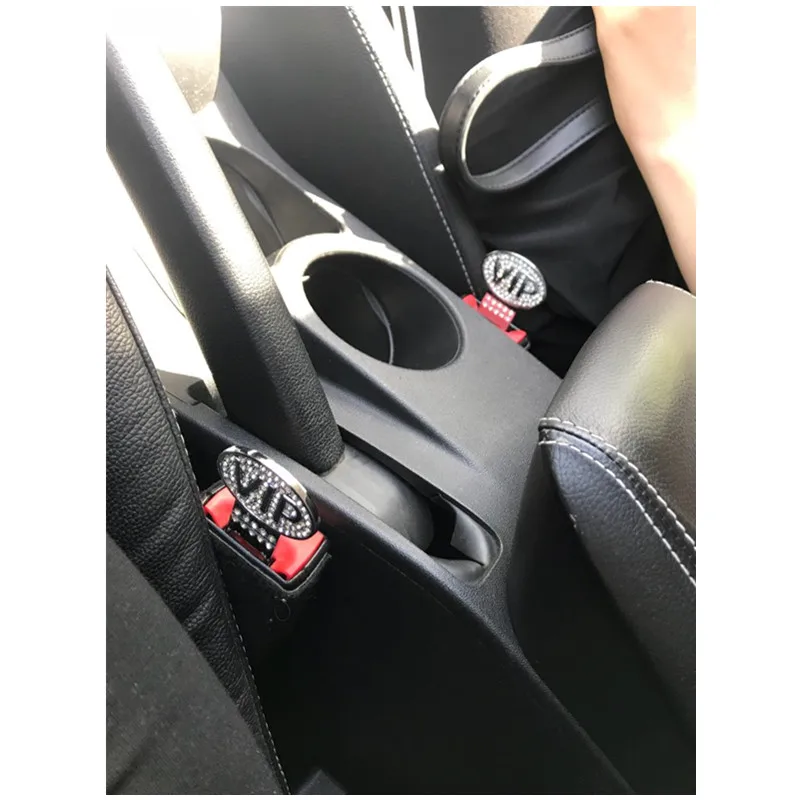 Replacement Universal 2 PCS/lot Car Auto Seat Belt Clip Buckles Extender Car Styling Accessories with Handcrafted Rhinestone