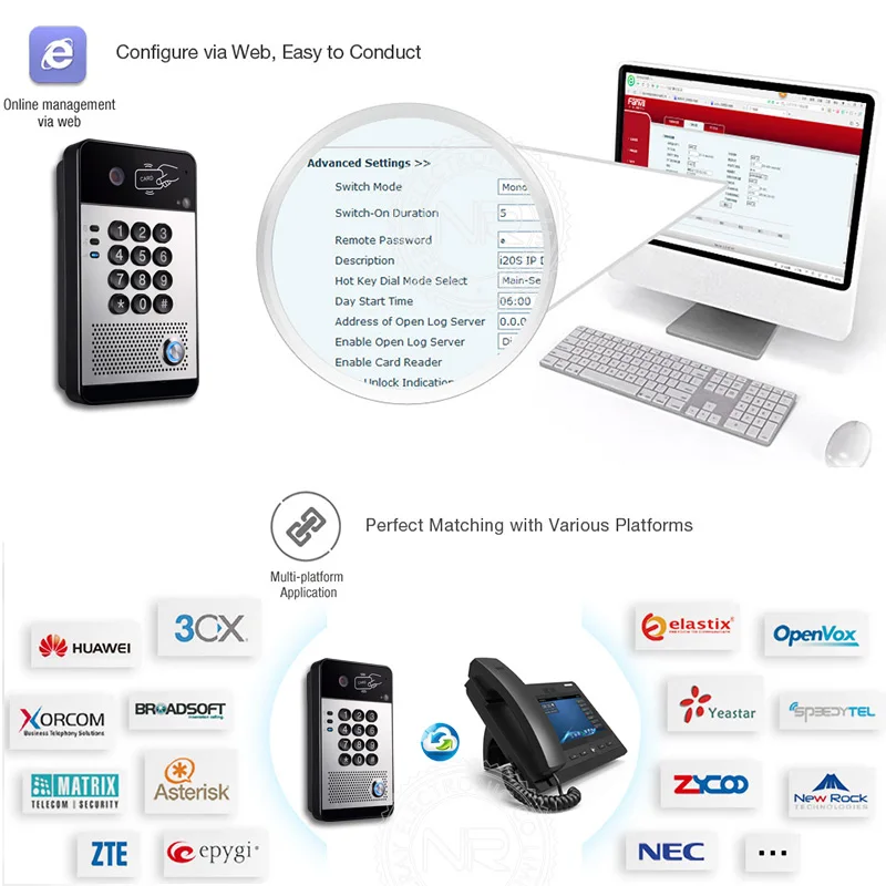 IP звонок Дверной с поддержкой контроля доступа к двери|ip door|door lock systemdoor system |