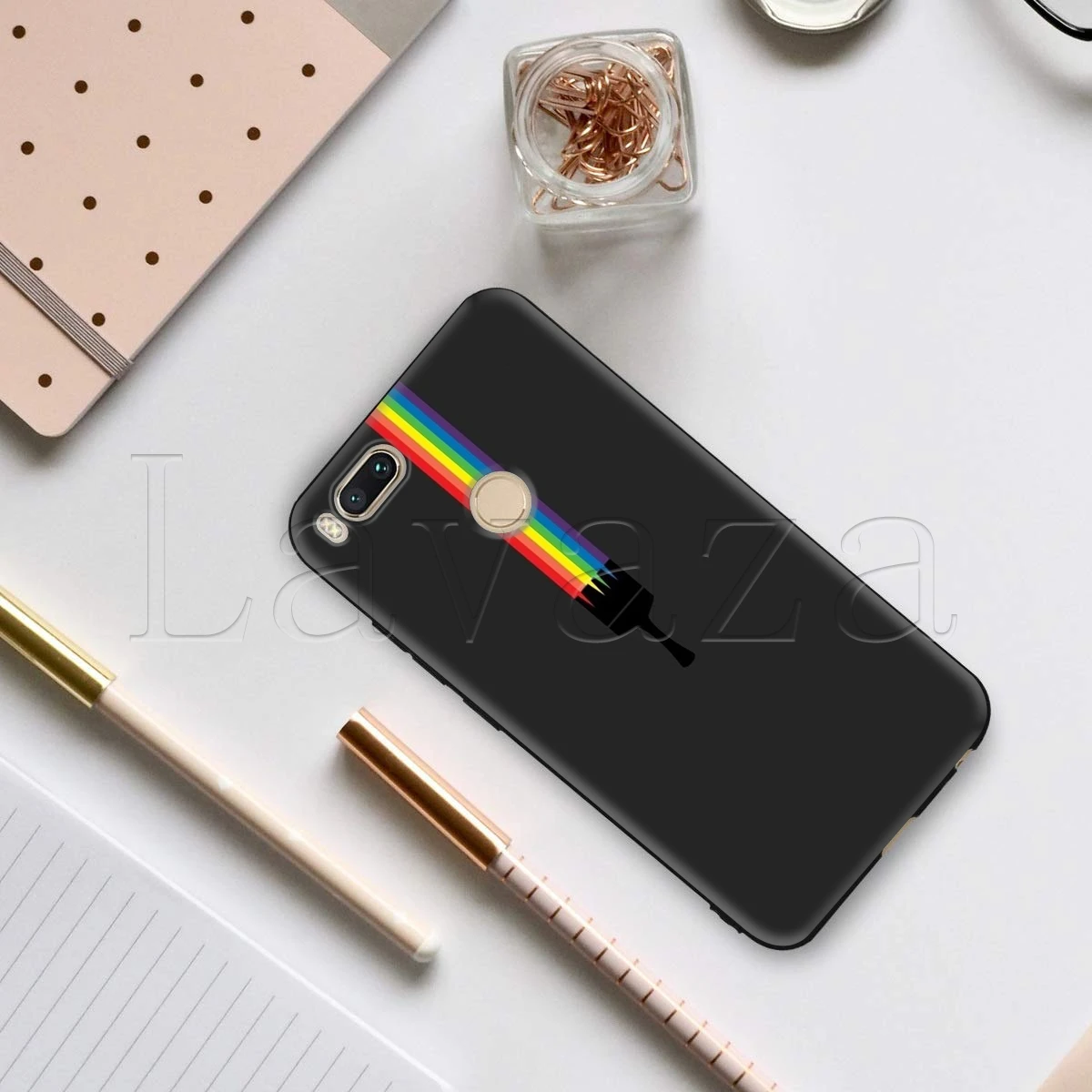 Радужный Блестящий силиконовый чехол Lavaza для Xiaomi Redmi Note 4 4X 4A 5 5A 6 6a 7 8 Pro Go Prime Plus |