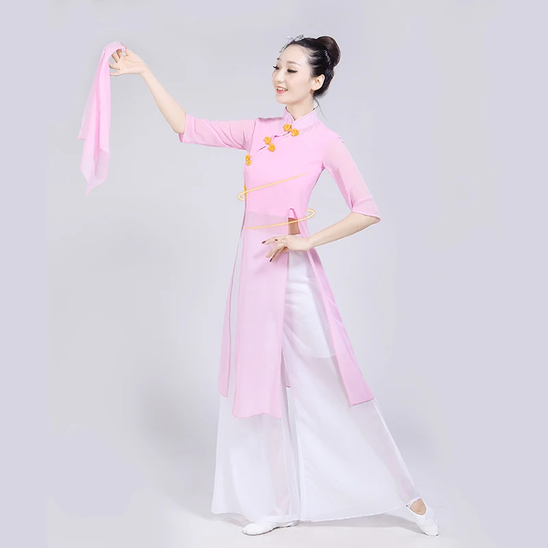 Ограниченный выпуск китайский Hanfu Сценические костюмы для певцов костюм для классических танцев женские кайт Китайский Стиль монохромный форма
