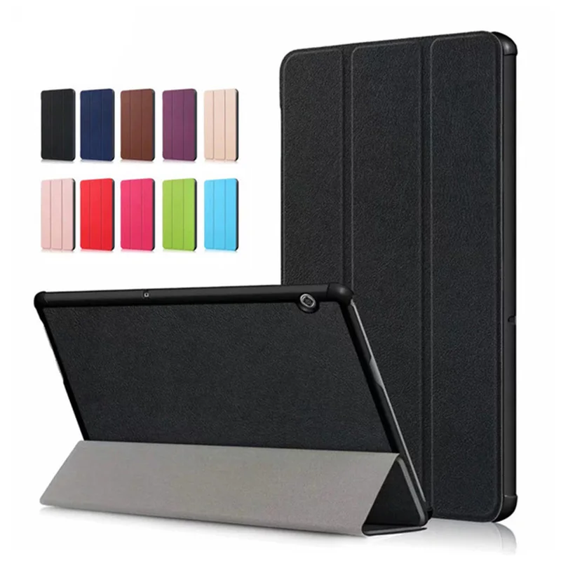 

Tablet Case For Huawei T5 10 AGS2-W09/L09/L03/W19 PU Leather Slim Shockproof Protective Case For Huawei MediaPad T5 10.1" Tablet