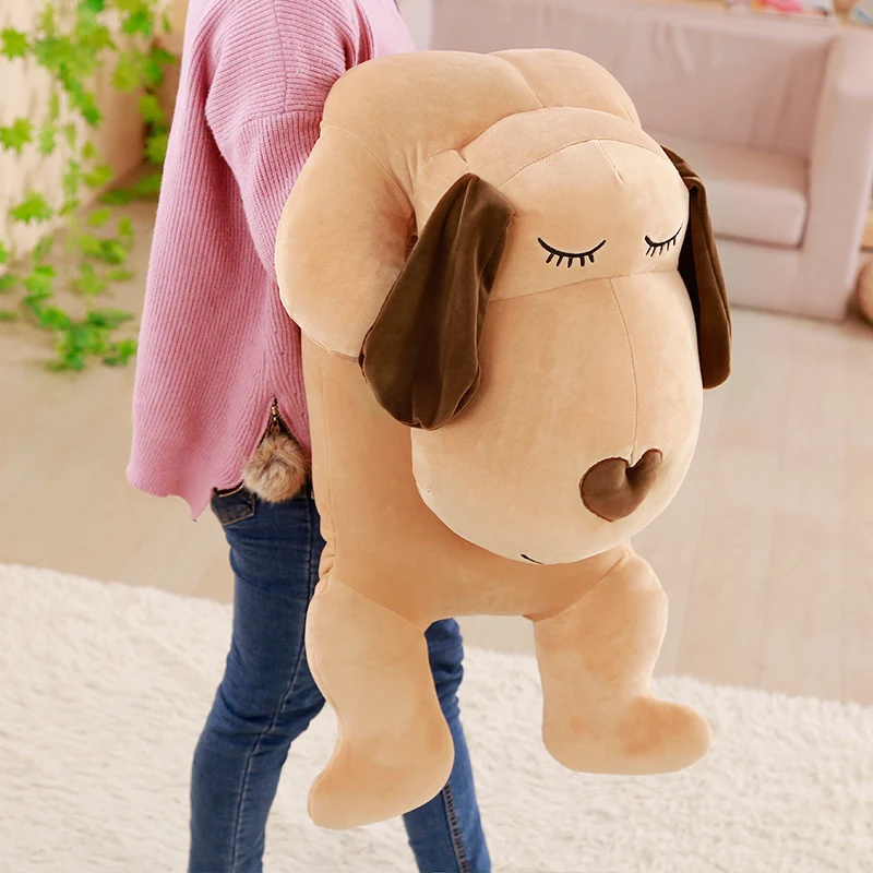 en Ucuz Kawaii Köpekler Peluş Oyuncaklar Ayılar Bebek Büyük Karikatür Hayvan Köpekler Uyku Yastığı Ragdoll Kız Doğum Günü Hediyesi 47 Inç 120 Cm