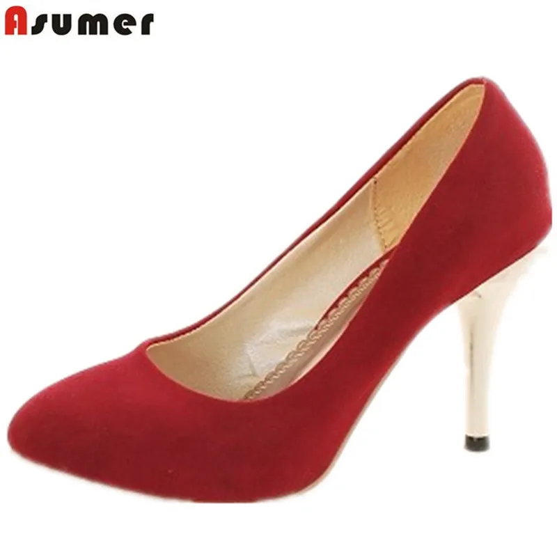 Женские туфли лодочки на высоком каблуке размеры 34 44|wedding shoes|shoes redwomen pumps |