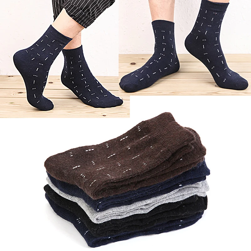 5 pairslot mens winter wool socks male warm cashmere dress socks gift for husband father friend brand fashion hot sale free global shipping