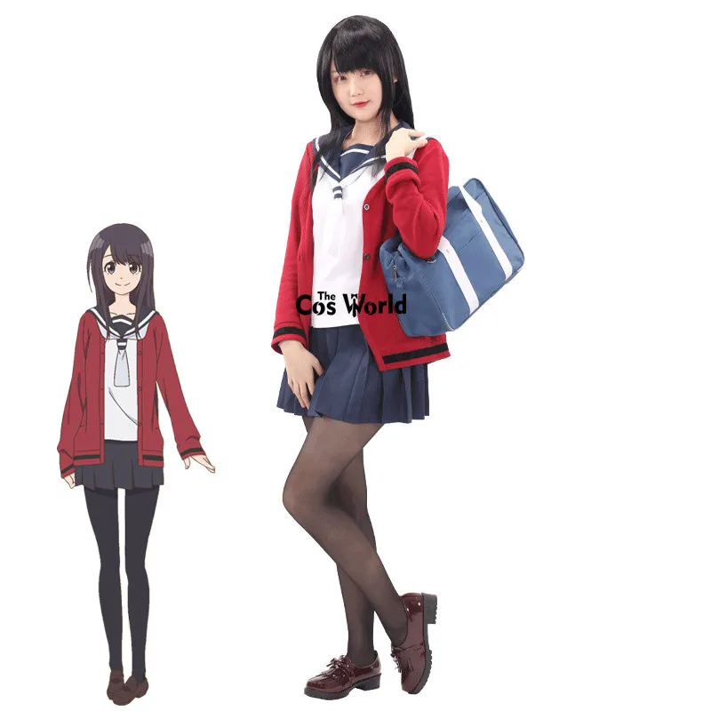 Senryu Girl Yukishiro Nanako JK школьная форма костюм моряка Кардиган Топы платье наряд Аниме