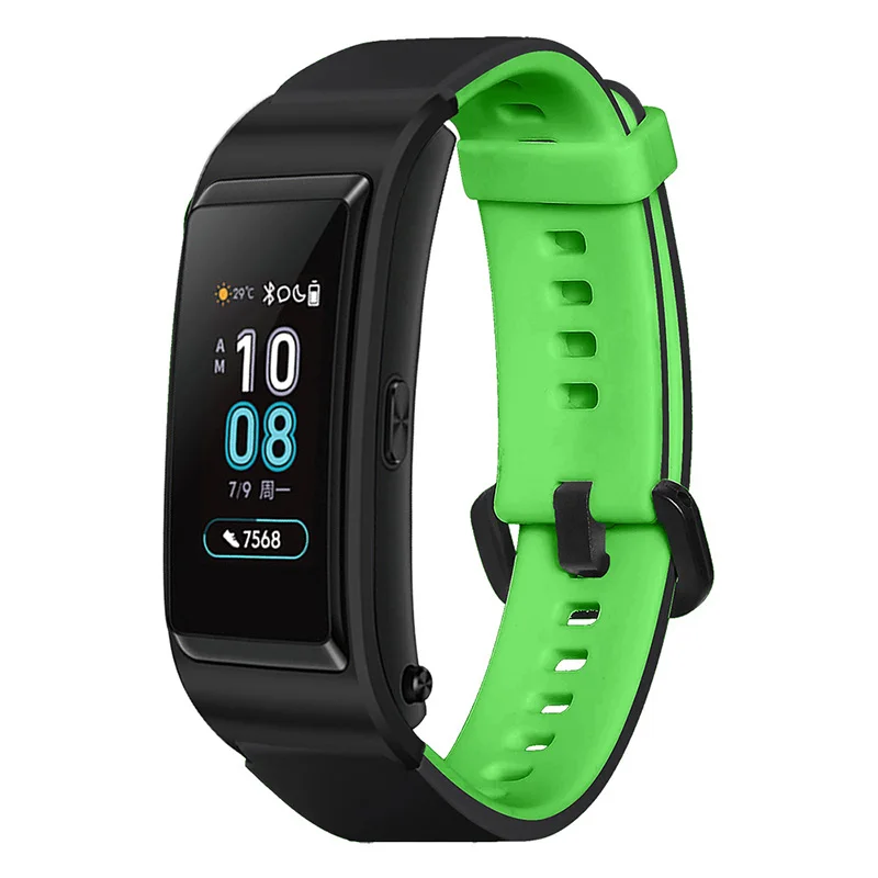 Черный ремешок для часов Силиконовый 18 мм Huawei B5 Samsung Gear S1 | Наручные часы