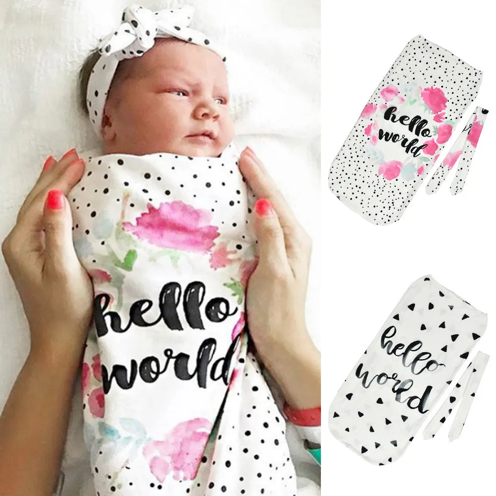 Муслиновая повязка на голову для новорожденных Новое поступление горячая Распродажа детское одеяло