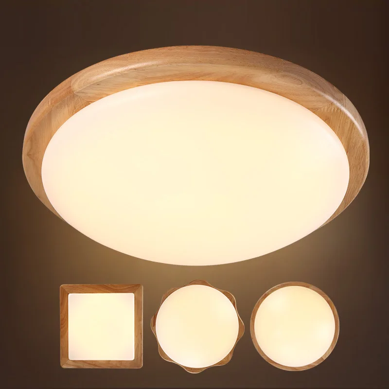 

Japanese style Delicate Crafts Wooden Frame tatami led ceiling lights luminarias para sala led ceiling lamp 44cm