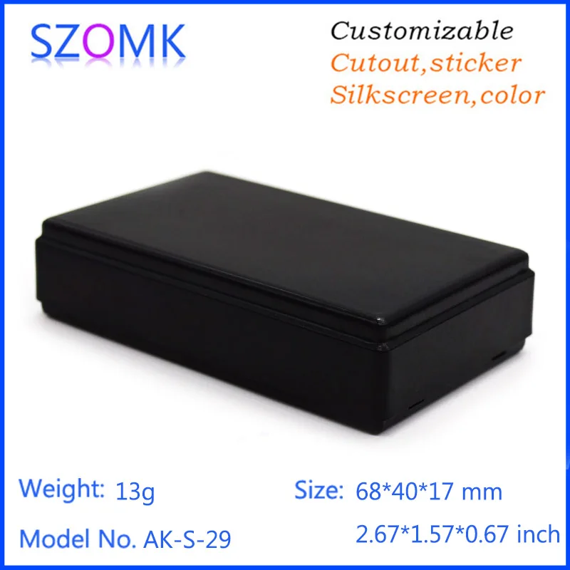 20 шт. черные пластиковые коробки для электроники ящик инструментов 68*40*17 мм|enclosure