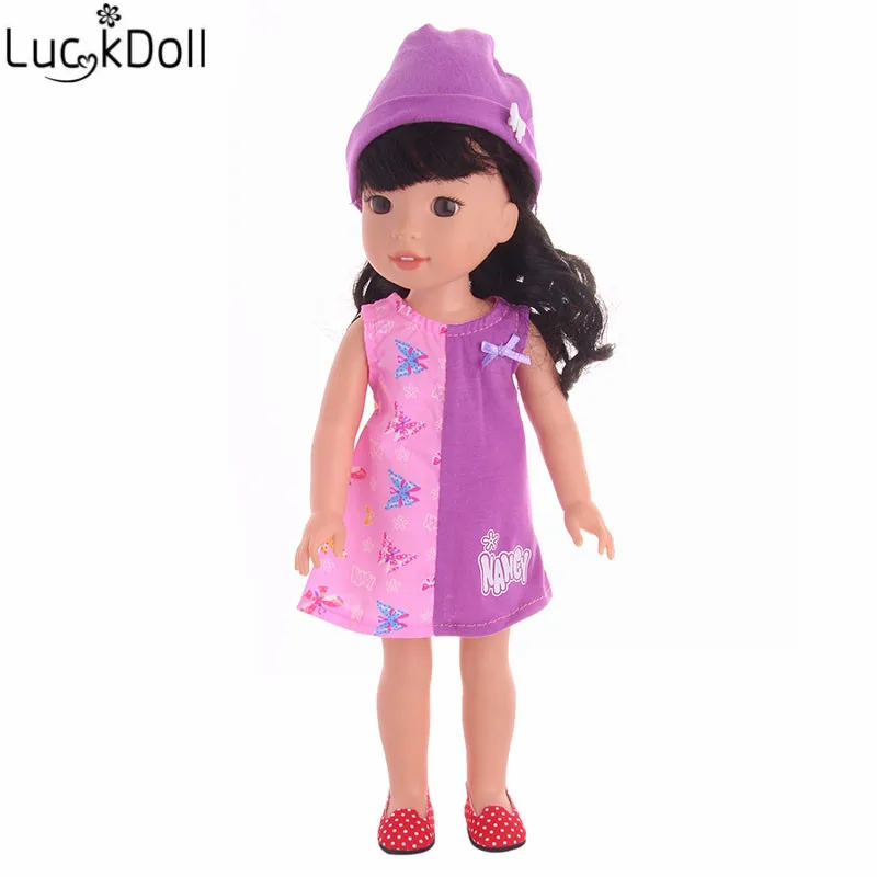 Luckdoll Модная кукла принцесса одежда подходит для 14,5 дюймов Wellie Wishers куклы аксессуары, игрушки для девочек, поколение, подарок на день рождения