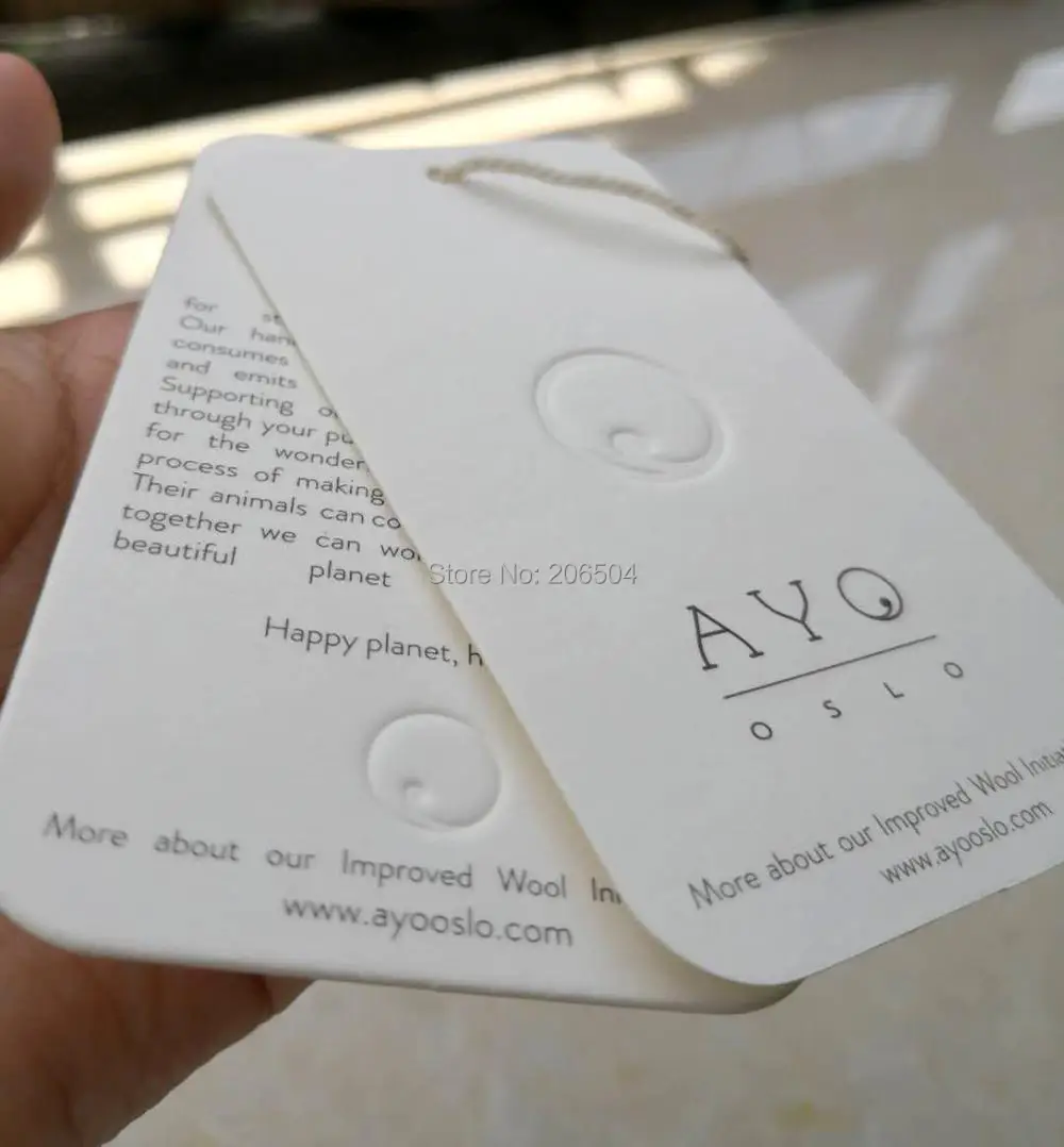 Индивидуальная Бумажная подвесная бирка/этикетки для одежды/ярлыки мешков