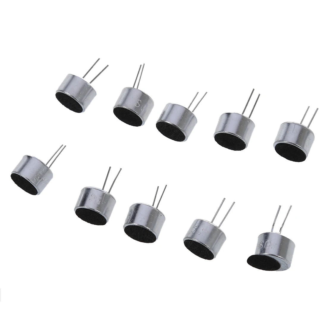 Лучшие предложения 10 шт. 9 7 мм x 2 Pin микрофонная капсула электретный