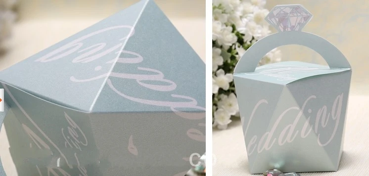 Творческий алмаз Свадебная вечеринка коробки для конфет драже сладости подарки