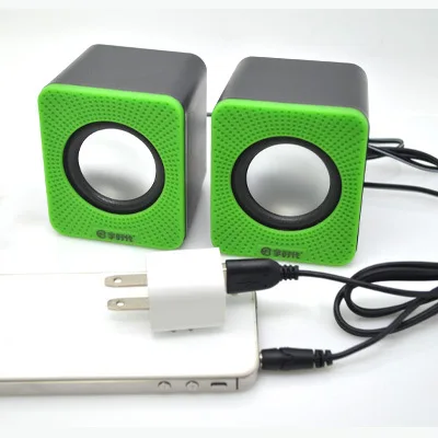 Itek мини Портативный проводной USB компьютера Динамик стерео сабвуфер двойной