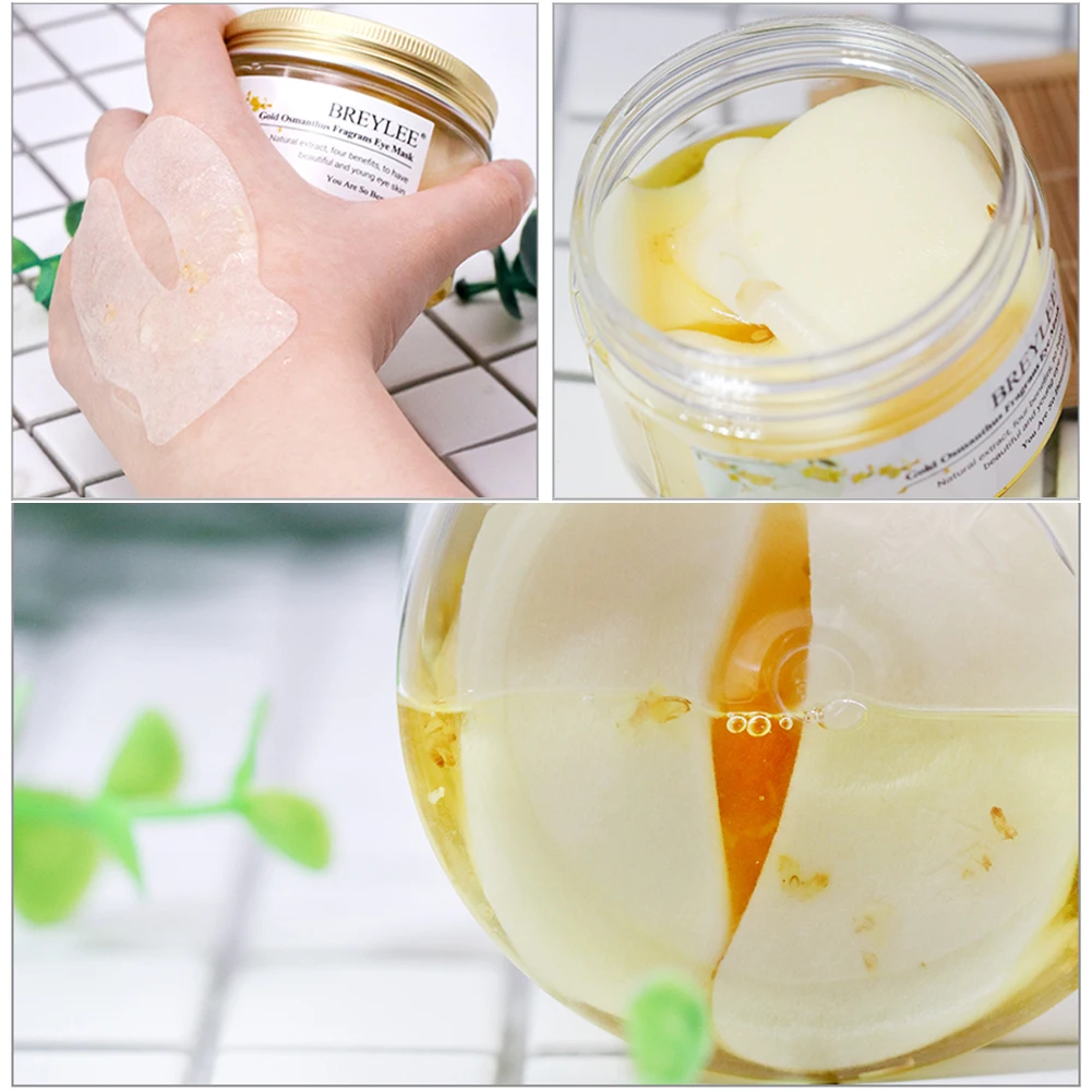 50 шт. Gold osmanthus fragrans маска для глаз коллагеновый гель повязка для глаз уход за кожей лица удаление темных кругов подтягивающая укрепляющая сыворотка