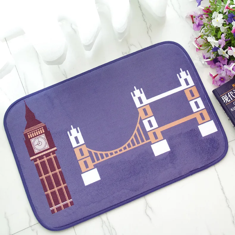 Домашние коврики в европейском стиле из микрофибры для улицы коридора