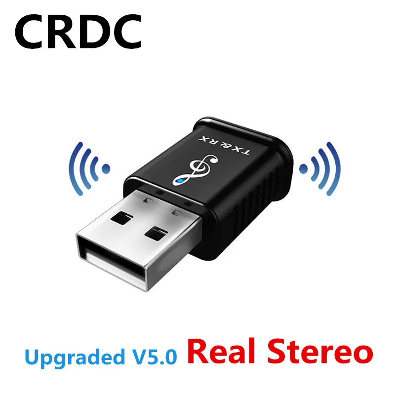 CRDC Bluetooth 5 0 аудио приемник передатчик 3 мм AUX стерео музыка ресивер для наушников USB