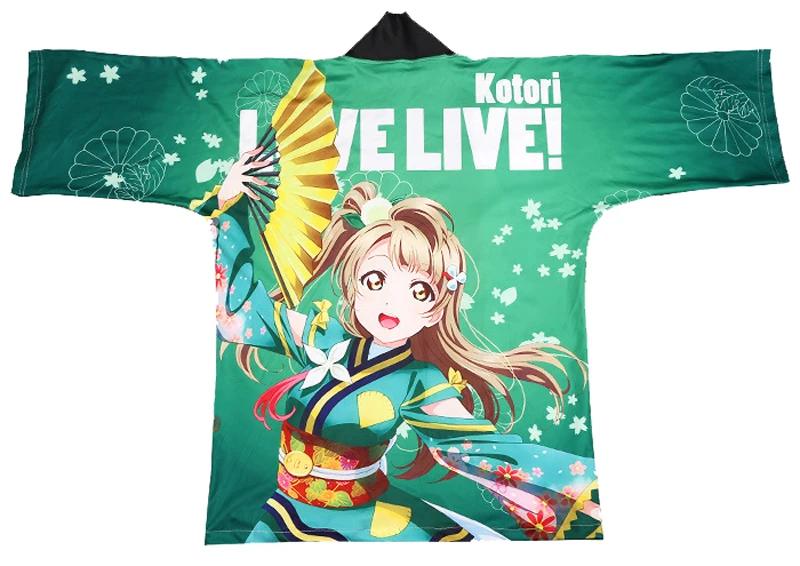 Love live Kousaka Honoka Minami Kotori плащ юката Косплей-костюм в стиле Love live! Японские мужские и женские кимоно повседневные Haori