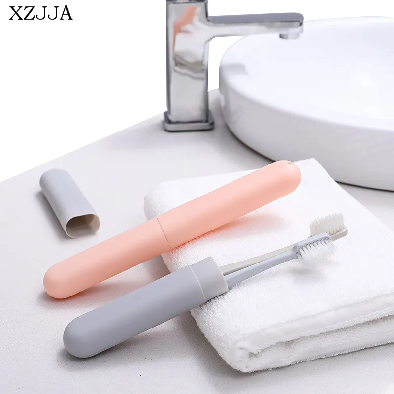 XZJJA 2 шт. пластиковый зуб-кисточки коробки для хранения путешествия пеший Туризм