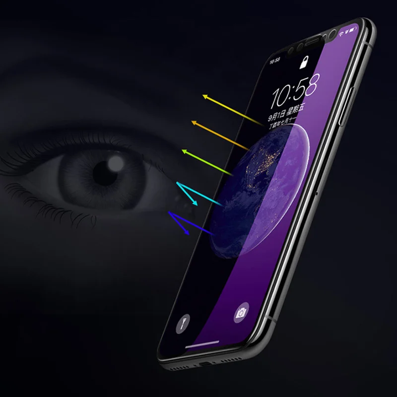 Защитное стекло для iphone X закаленное max XR защитная пленка | Мобильные телефоны и
