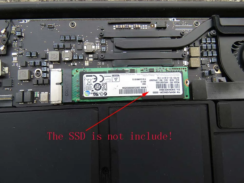 Адаптер PCIE к M2 SSD NVMe и AHCI M.2 NGFF PCIe для конец 2013 2014 2015 2017 MacBook Air A1398 A1465 A1466