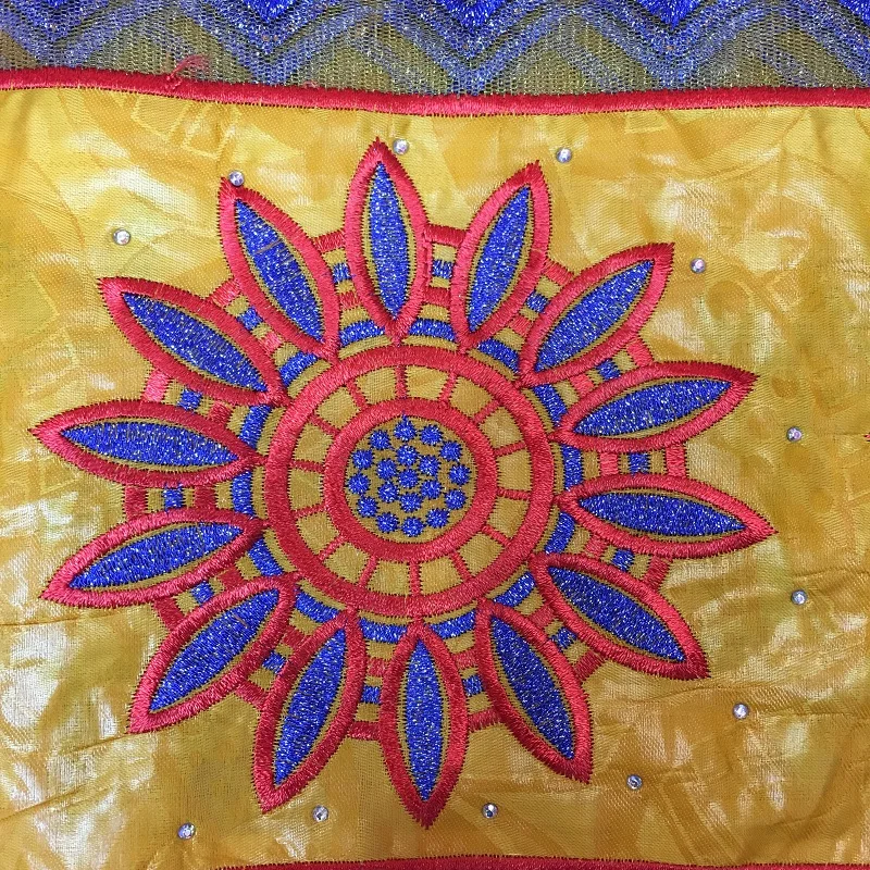 new arrival african bazin brode getzner jacquard fabric for dress good quality basin riche flowers with beads 5 yards/lot | Дом и сад