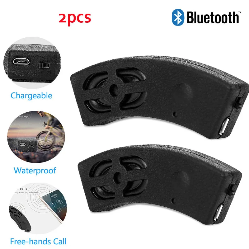 2 шт. Bluetooth Колонка для мотоцикла велосипедный шлем беспроводной улицы верховой