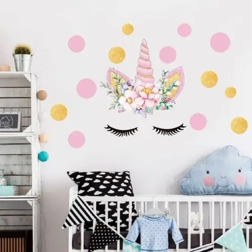 Unicorn Wall Stickers Art Decals Kids Girls Room Window Nursery Decor | Дом и сад