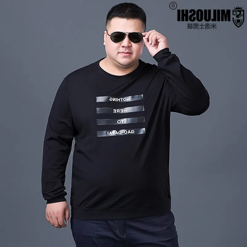 10XL 9XL 8XL 6xl 5xl Новый Осенне зимняя обувь Хлопок Человек футболка геометрический с
