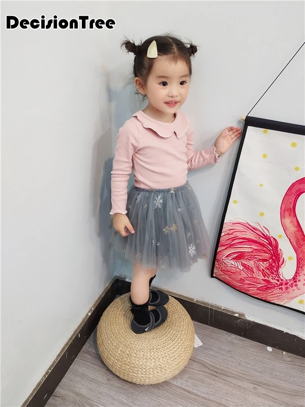 

2019 new baby kids girls tutu skirt flower party weeding christmas ball gown princess lace children skirt year cute clothes
