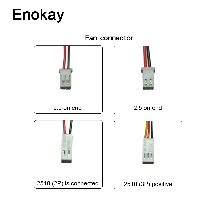 Enokay 12В 2Pin инвертор вытяжной вентилятор охлаждения 4020 4 см 40 мм 40x40x20мм|Кулеры и