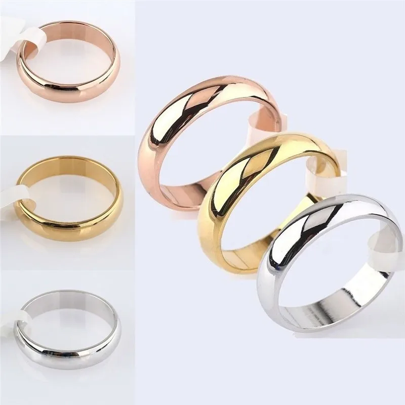 Золотое/розовое золото обручальные кольца для женщин и мужчин ювелирные изделия
