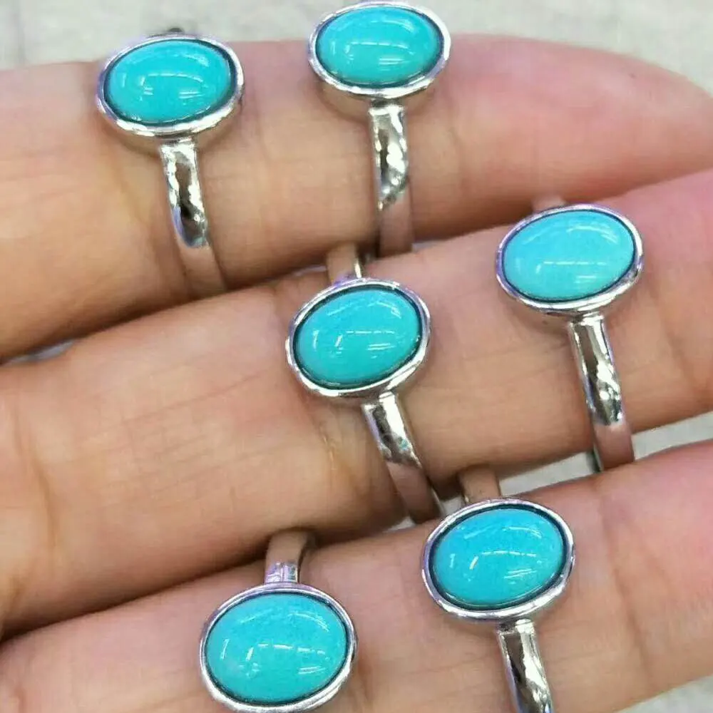 RADHORSE 925 Серебряные кольца для Для женщин Fine Jewelry бирюзовый в сдержанном стиле