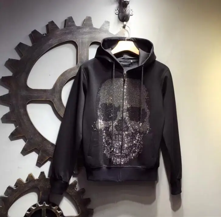 as shown Мужские толстовки; зимние толстовки из хлопка высокого качества - Цвет: as shown