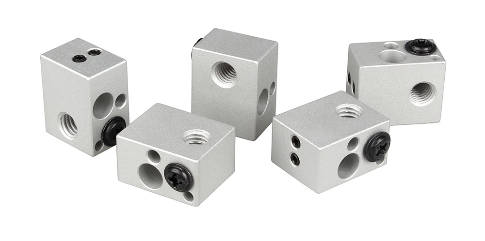 LERDGE 3d принтер части XCR-NV6 тепловой блок для j-головки экструдера HotEnd нагревательный блок с силиконовым носком 0,4 мм Насадка Замена V5 V6