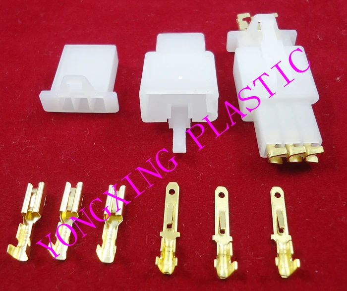 

10set/lot 2.8 male square inserted terminal with plastic DJ7031-2.8-11 DJ7031-2.8-21