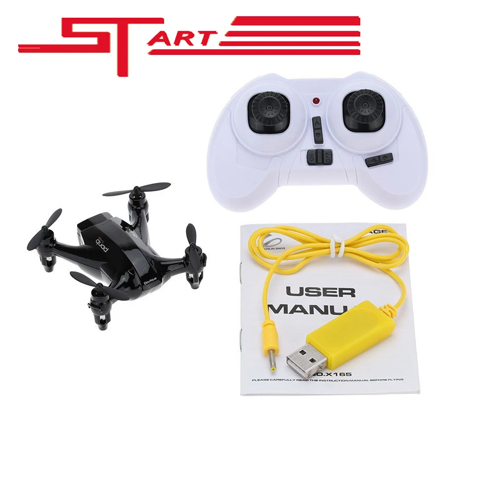 2016 Xinlin X165 2.4 ГГц 4CH 6 ось RC Дроны Мини вертолет Дрон Nano Мультикоптер VS МИНИ Drone CX-10D