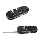 Горячий трехступенчатый керамический, твердосплавный Алмазный нож точилка Карманный Открытый EDC инструмент крючок для рыбы Профессиональный точильный камень