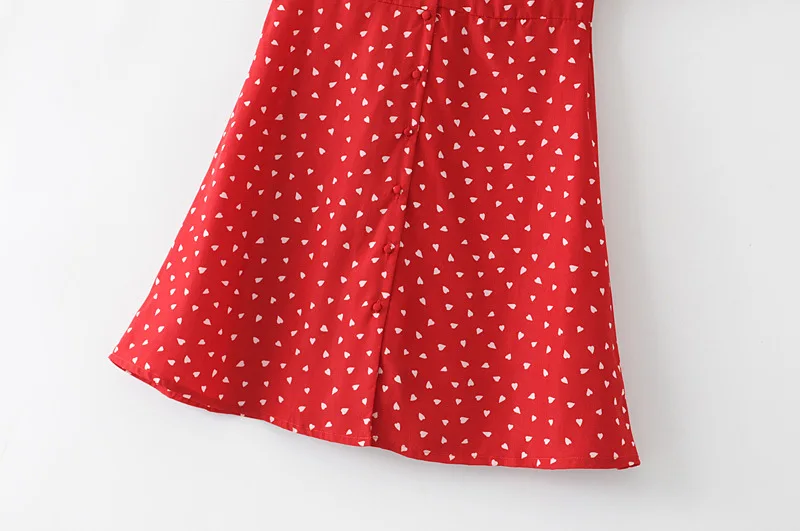 Женское короткое платье с принтом H.SA повседневное облегающее вечернее красного