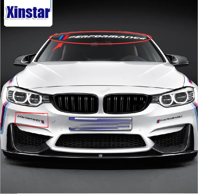 Новый стикер на лобовое стекло автомобиля KK M performance для BMW E30 E36 E60 E46 E90 E71 E87 F30 F10 F20 X1
